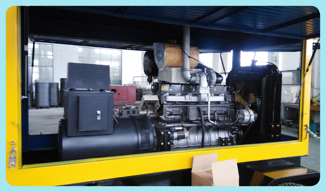 上海客戶成功采購(gòu)濰柴70kw+移動(dòng)拖車(chē)+防雨箱體準(zhǔn)備送往目的地
