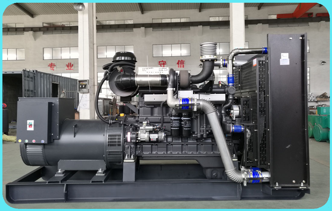主用功率300kw上柴系列柴油發(fā)電機組調(diào)試完成，發(fā)往客戶的指定地點