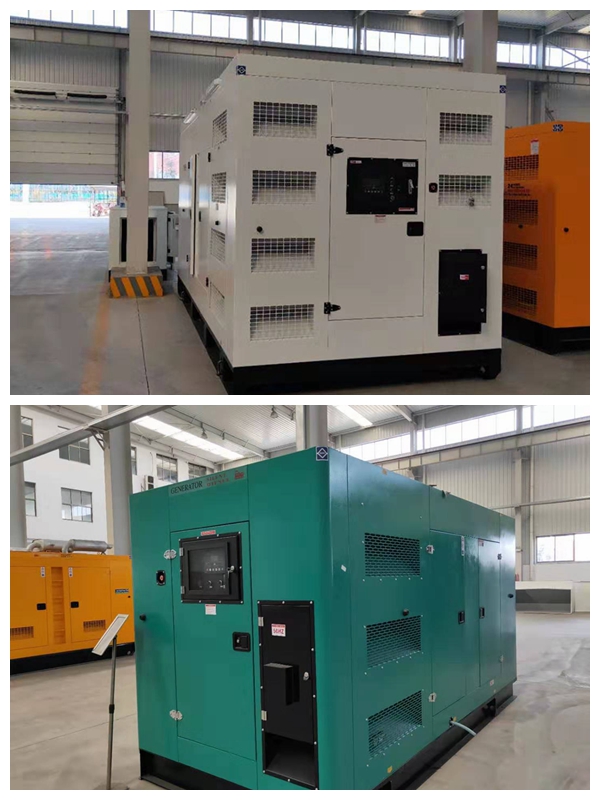箱式發(fā)電機(jī)組已完工待發(fā)貨至客戶現(xiàn)場，顏色自定義！現(xiàn)貨為白色一套/綠色一套