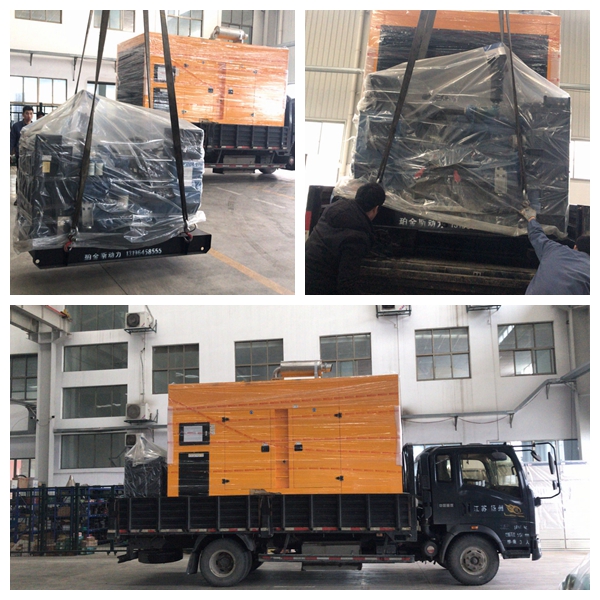 2臺小功率50KW玉柴柴發(fā)機組已裝車，安排出貨