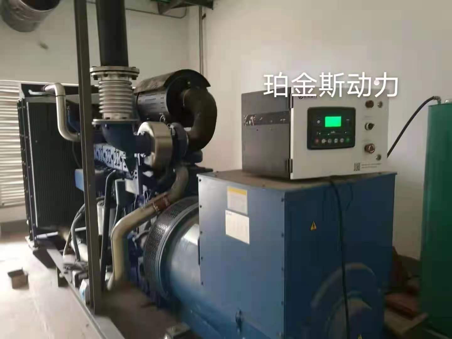 500KW玉柴系列開架機(jī)組調(diào)試完畢，交付使用！